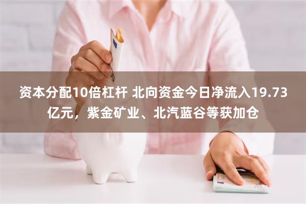 资本分配10倍杠杆 北向资金今日净流入19.73亿元，紫金矿业、北汽蓝谷等获加仓