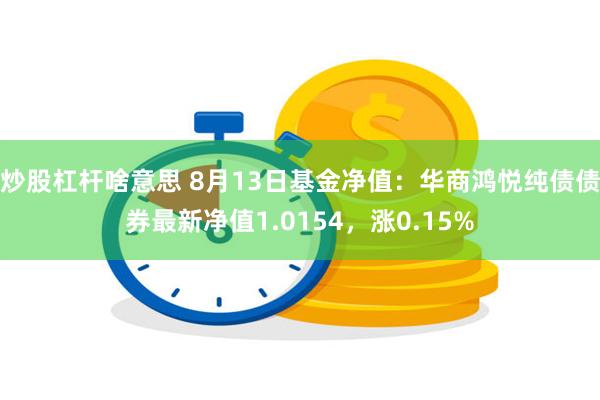 炒股杠杆啥意思 8月13日基金净值：华商鸿悦纯债债券最新净值1.0154，涨0.15%