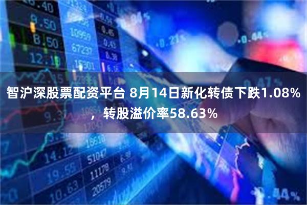 智沪深股票配资平台 8月14日新化转债下跌1.08%，转股溢价率58.63%