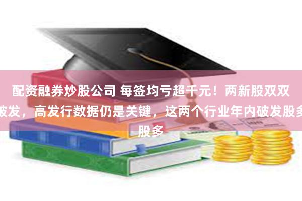 配资融券炒股公司 每签均亏超千元！两新股双双破发，高发行数据仍是关键，这两个行业年内破发股多