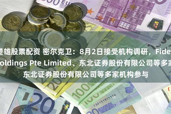 楚雄股票配资 密尔克卫：8月2日接受机构调研，Fidelity Asia Holdings Pte Limited、东北证券股份有限公司等多家机构参与