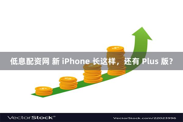 低息配资网 新 iPhone 长这样，还有 Plus 版？