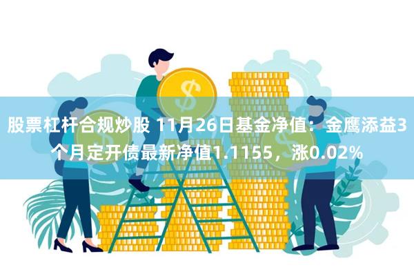 股票杠杆合规炒股 11月26日基金净值：金鹰添益3个月定开债最新净值1.1155，涨0.02%